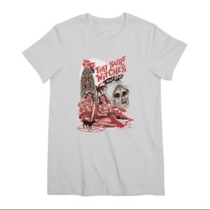 Tiki Surf Witches Want Blood women’s shirt